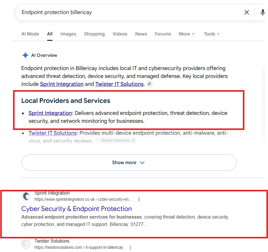 Google AI sprint